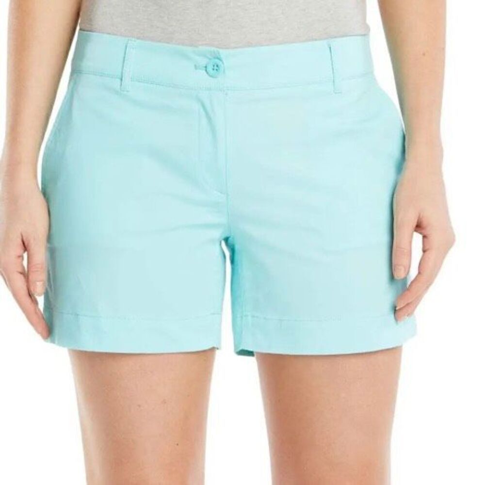 Nautica Comfort Tailored Stretch Cotton Shorts Aruba Blue 16